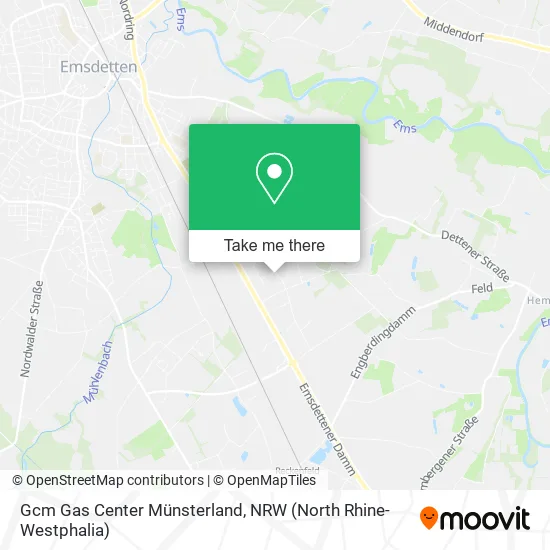 Карта Gcm Gas Center Münsterland