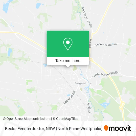 Карта Becks Fensterdoktor