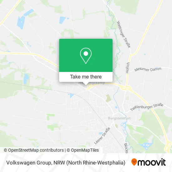 Карта Volkswagen Group