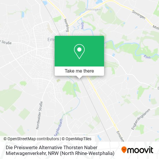 Die Preiswerte Alternative Thorsten Naber Mietwagenverkehr map