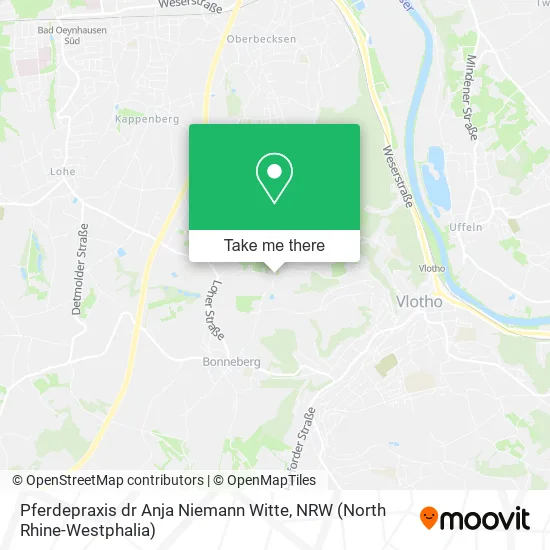 Карта Pferdepraxis dr Anja Niemann Witte