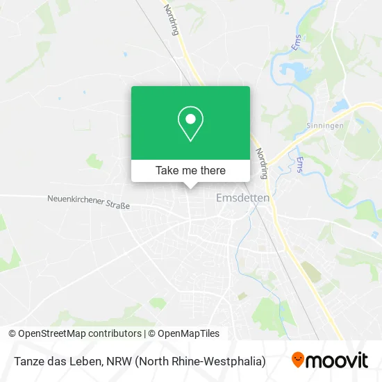 Карта Tanze das Leben
