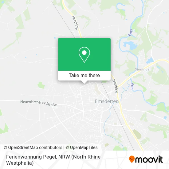 Ferienwohnung Pegel map