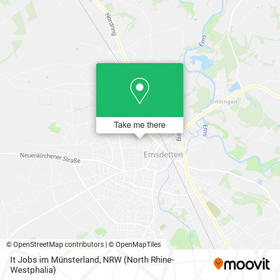 It Jobs im Münsterland map