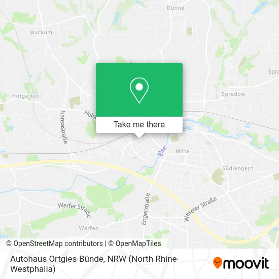 Autohaus Ortgies-Bünde map