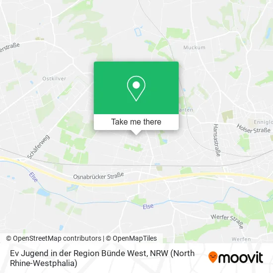 Карта Ev Jugend in der Region Bünde West