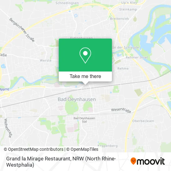 Grand la Mirage Restaurant map