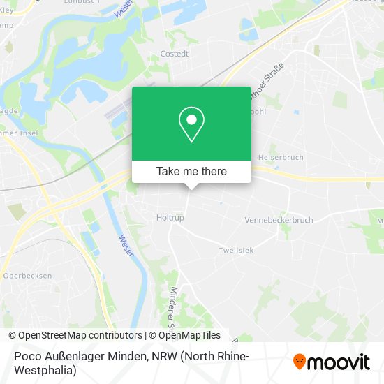 Poco Außenlager Minden map