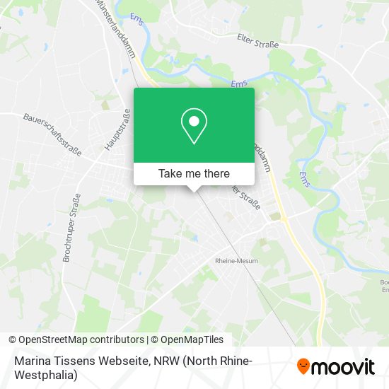 Marina Tissens Webseite map