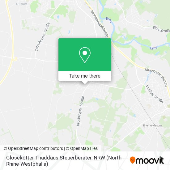 Glösekötter Thaddäus Steuerberater map