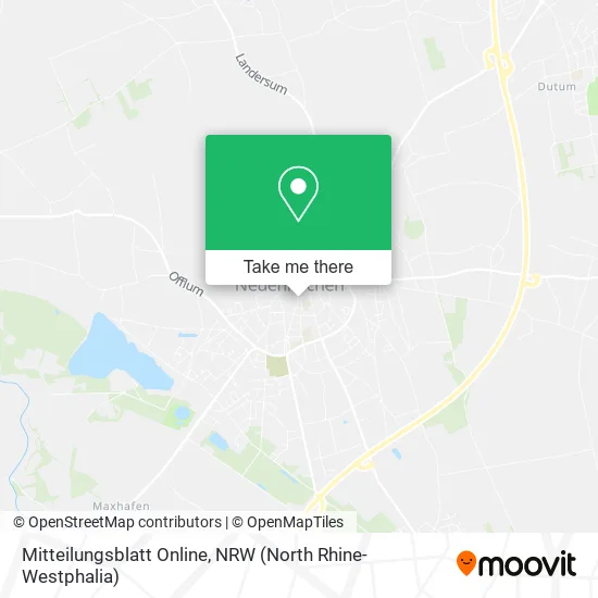 Карта Mitteilungsblatt Online