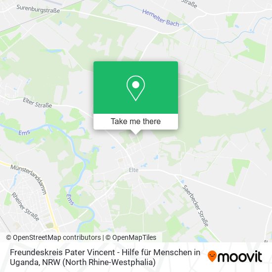 Freundeskreis Pater Vincent - Hilfe für Menschen in Uganda map