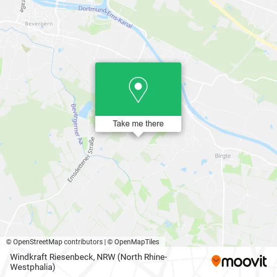 Windkraft Riesenbeck map