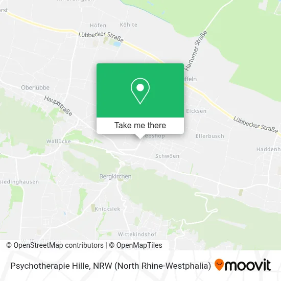 Psychotherapie Hille map