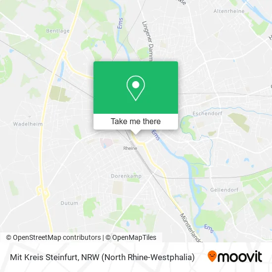 Карта Mit Kreis Steinfurt