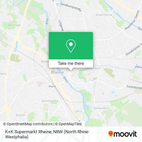 K+K Supermarkt Rheine map