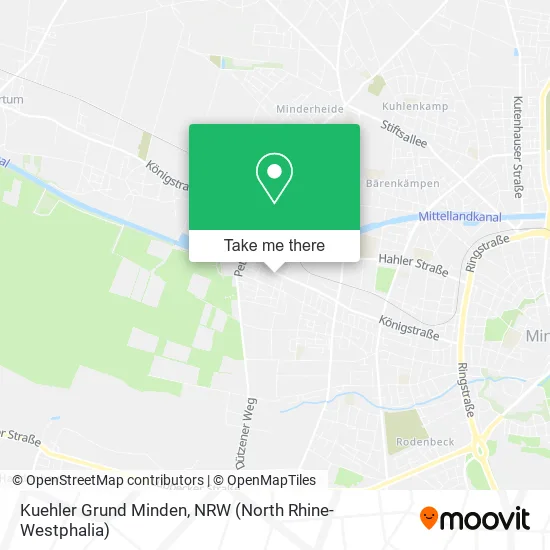Kuehler Grund Minden map
