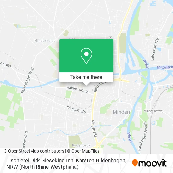 Карта Tischlerei Dirk Gieseking Inh. Karsten Hildenhagen