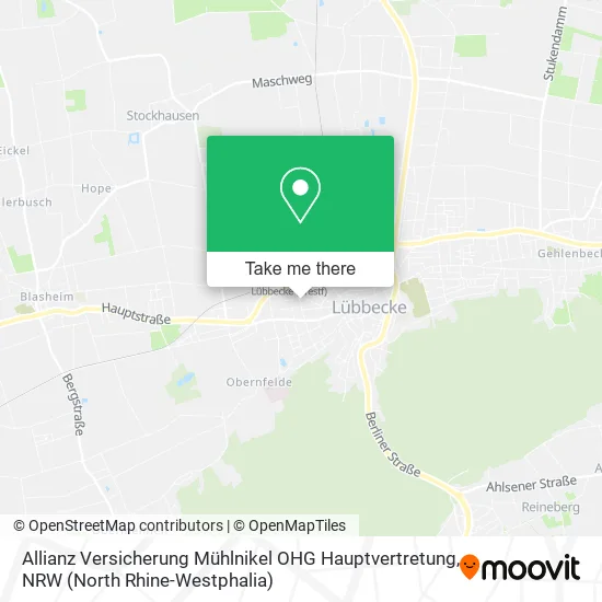 Карта Allianz Versicherung Mühlnikel OHG Hauptvertretung