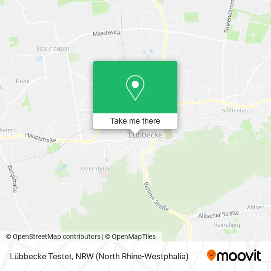 Карта Lübbecke Testet