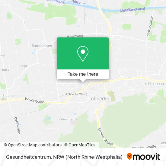 Gesundheitcentrum map