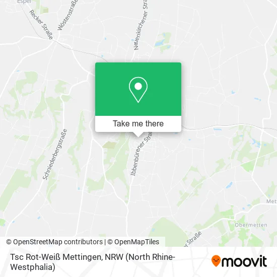 Карта Tsc Rot-Weiß Mettingen