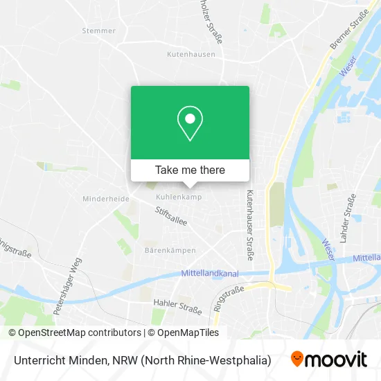 Карта Unterricht Minden