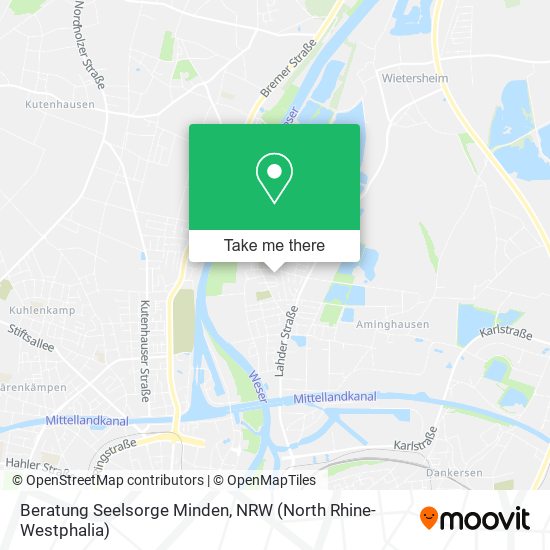 Beratung Seelsorge Minden map