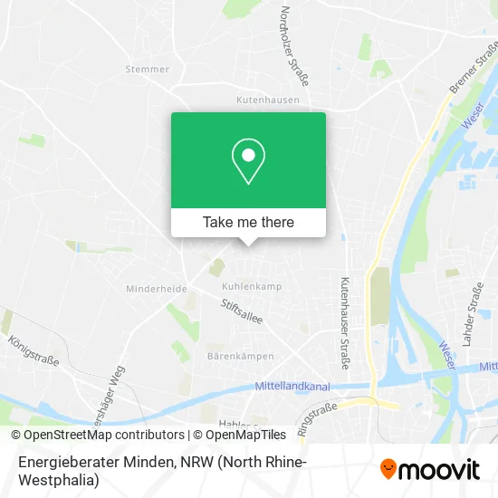 Карта Energieberater Minden