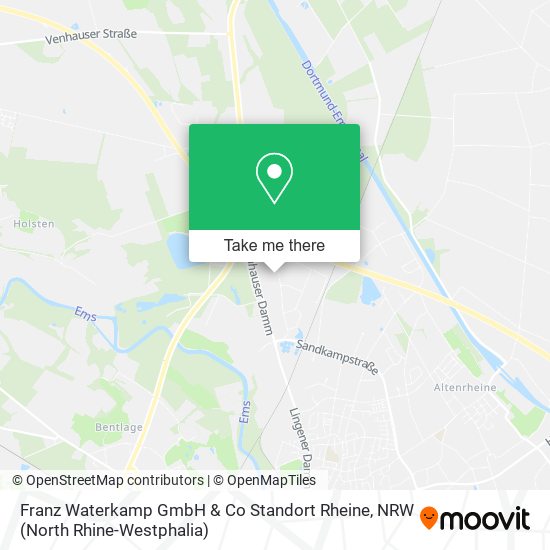 Franz Waterkamp GmbH & Co Standort Rheine map