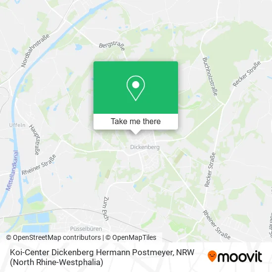 Карта Koi-Center Dickenberg Hermann Postmeyer