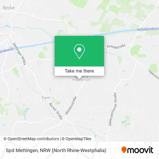 Карта Spd Mettingen