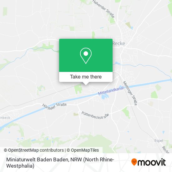 Miniaturwelt Baden Baden map