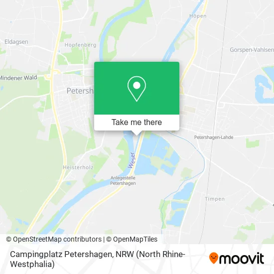 Карта Campingplatz Petershagen