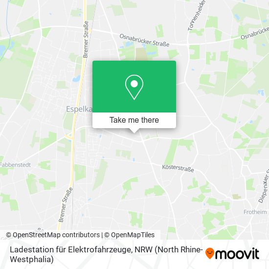 Ladestation für Elektrofahrzeuge map