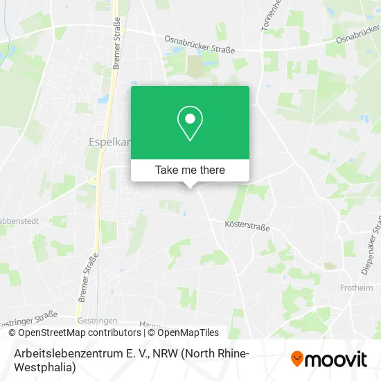 Карта Arbeitslebenzentrum E. V.