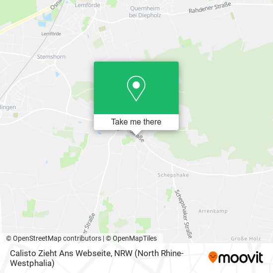 Calisto Zieht Ans Webseite map