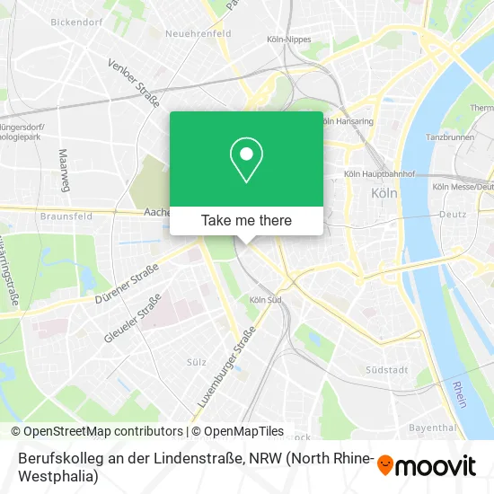 Карта Berufskolleg an der Lindenstraße