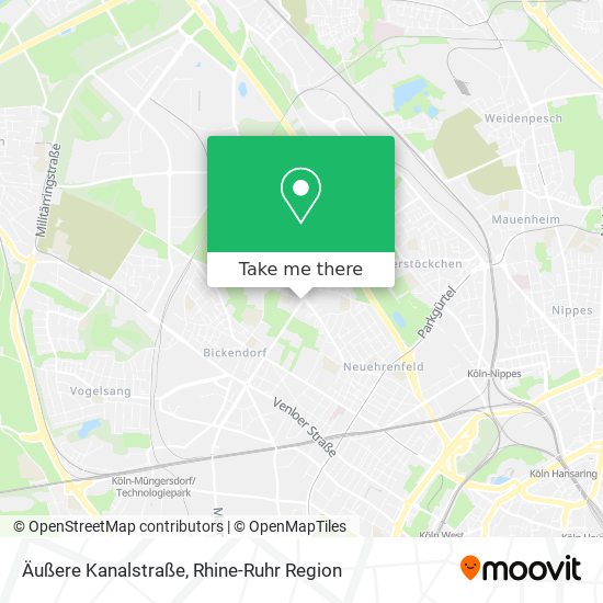 Äußere Kanalstraße map