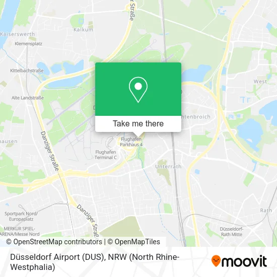 Карта Düsseldorf Airport (DUS)