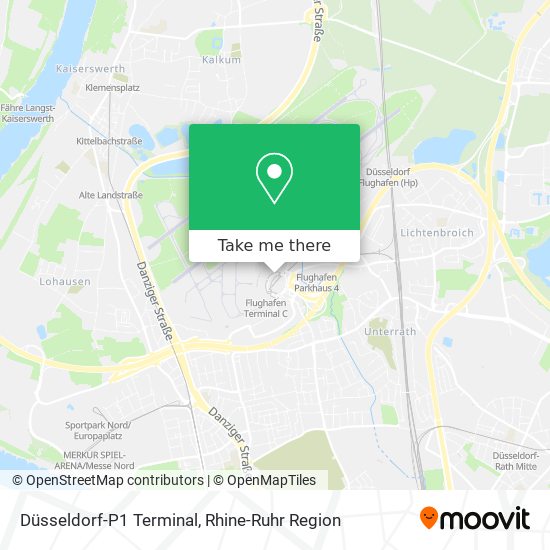 Düsseldorf-P1 Terminal map