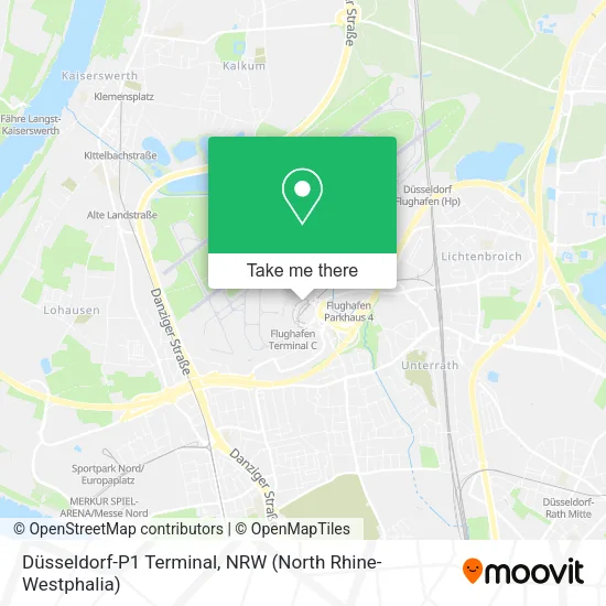 Карта Düsseldorf-P1 Terminal