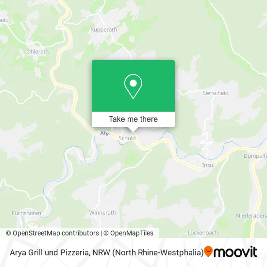 Карта Arya Grill und Pizzeria