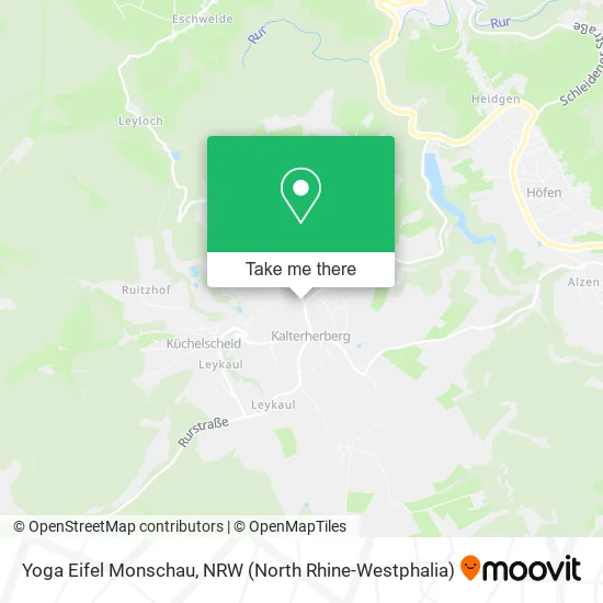 Yoga Eifel Monschau map