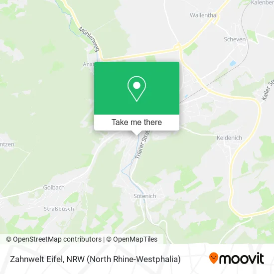 Карта Zahnwelt Eifel