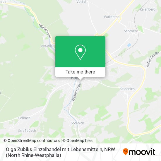 Olga Zubiks Einzelhandel mit Lebensmitteln map