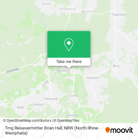 Карта Tmg Reisevermittler Brian Hall