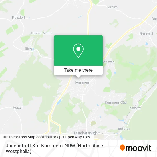 Карта Jugendtreff Kot Kommern