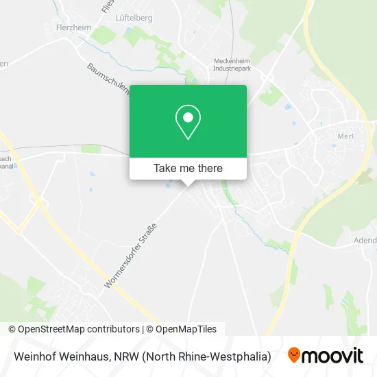 Карта Weinhof Weinhaus