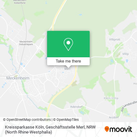 Kreissparkasse Köln, Geschäftsstelle Merl map